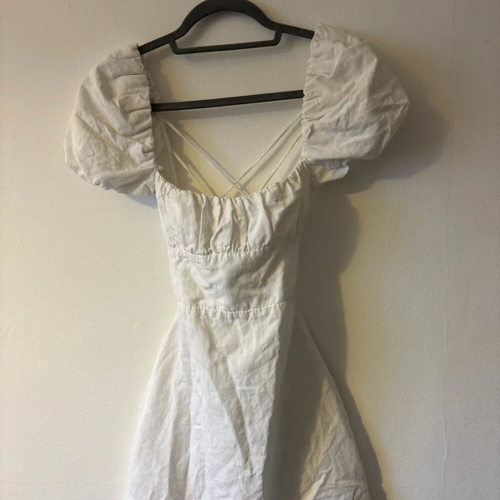 white milkmaid dress